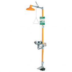 GUARDIAN EQUIPMENT G1902HFC, EYE WASH & SHOWER SAFETYSTATION W/HAND & FO